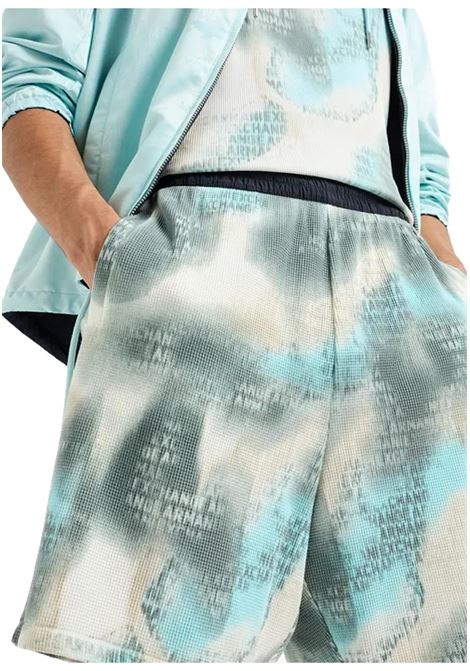 Shorts in tessuto waffle camou ARMANI EXCHANGE | Short | 3DZSLC ZJ86Z51AN